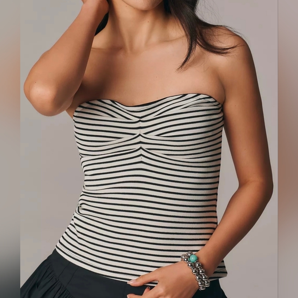 NWT Maeve Ruched Tube Top